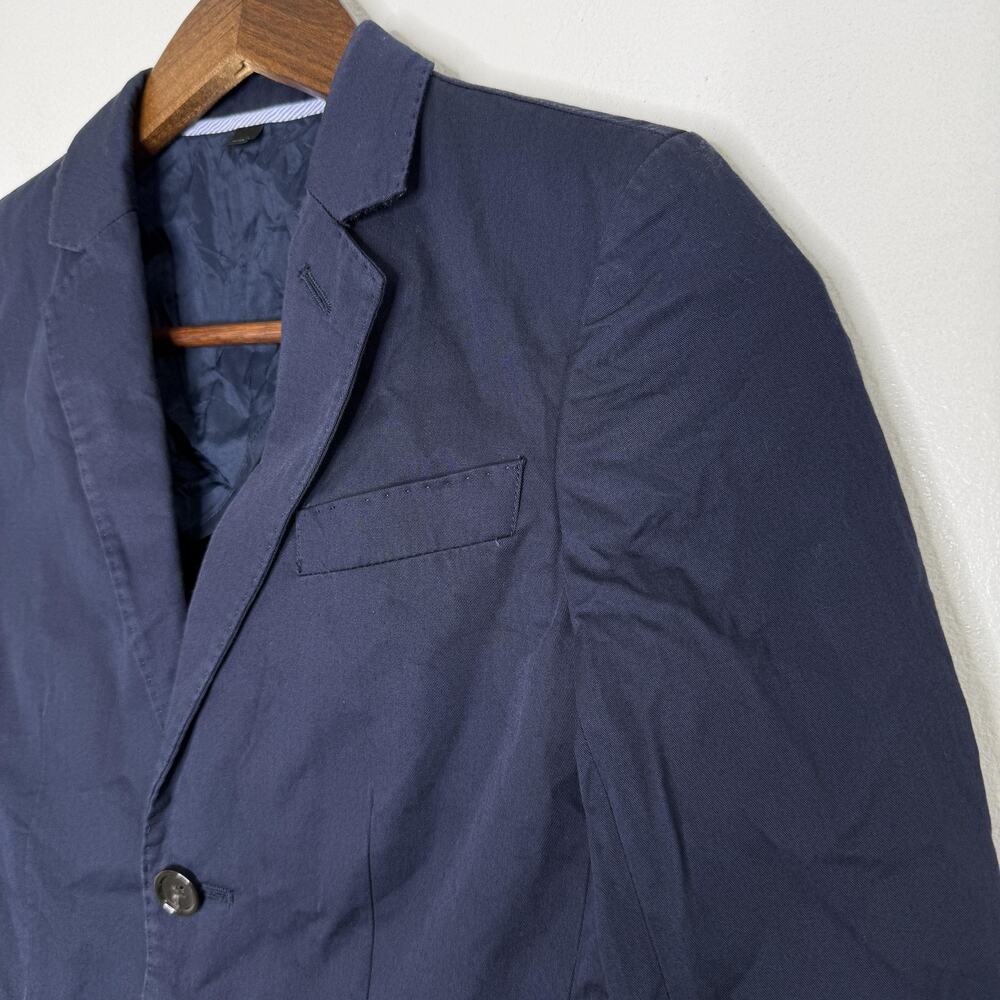 Crewcuts Blazer Boys 10 Blue Cotton Lined Single Breasted Suit Jacket Formal